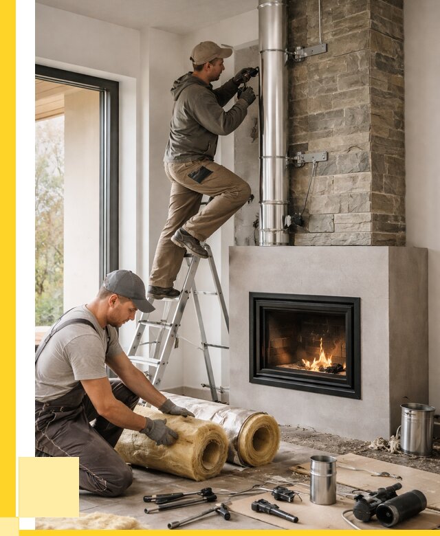 Монтаж дымоходов для каминов в Добрянке от 15153 р. ЭриданДбр