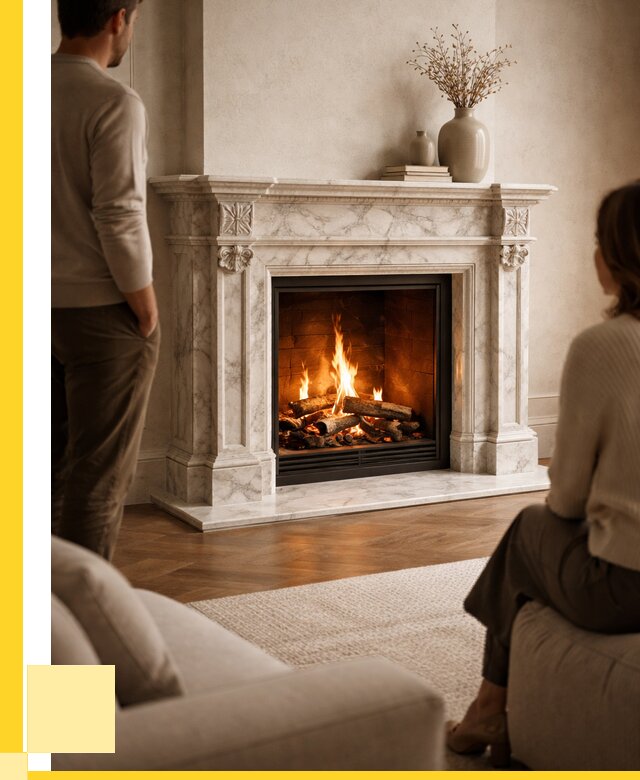 Мраморные камины под ключ в Добрянке от 252550 р. | ЭриданДбр