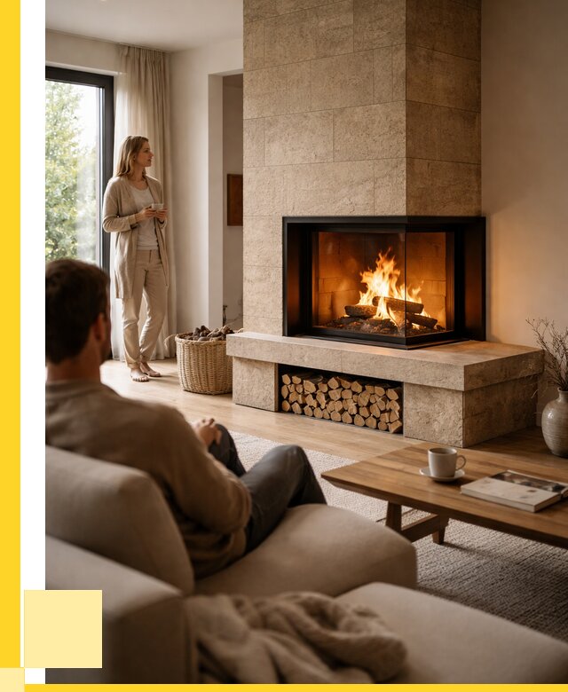 Угловые камины из кирпича установка в Добрянке от 151530 р. ЭриданДбр