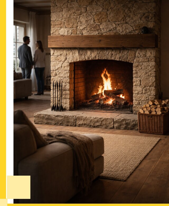 Открытые камины под ключ в Добрянке от 151530 р. ЭриданДбр