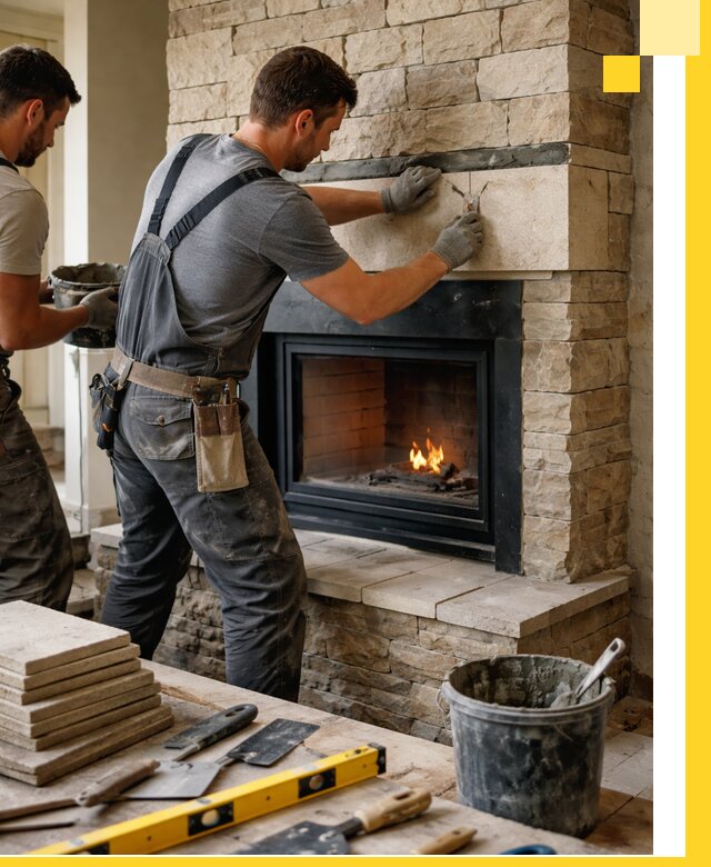 Проектирование и установка открытых каминов в Добрянке