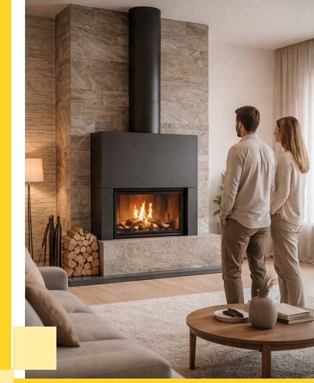 Закрытые камины под ключ в Добрянке от 121224 р., ЭриданДбр