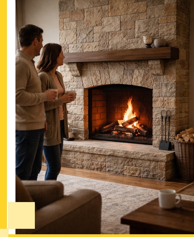 Каменные камины на заказ в Добрянке от 181836 р. | ЭриданДбр