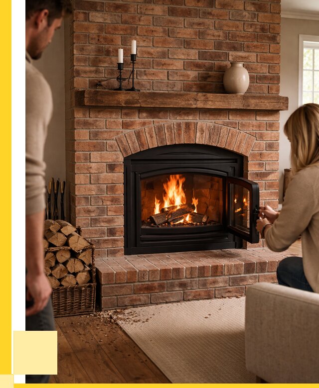 Кирпичные камины под ключ в Добрянке от 151530 р. | ЭриданДбр