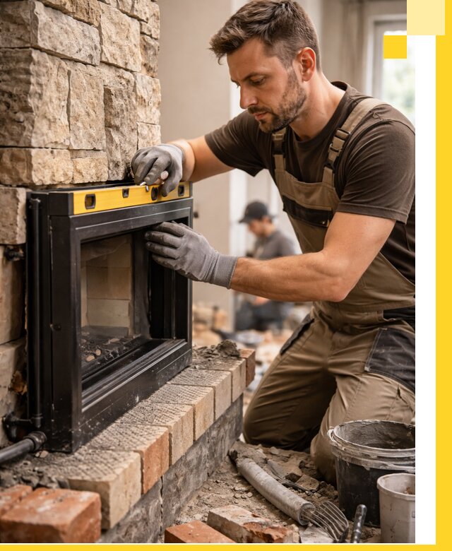 Дровяные камины под ключ в Добрянке: монтаж, обустройство