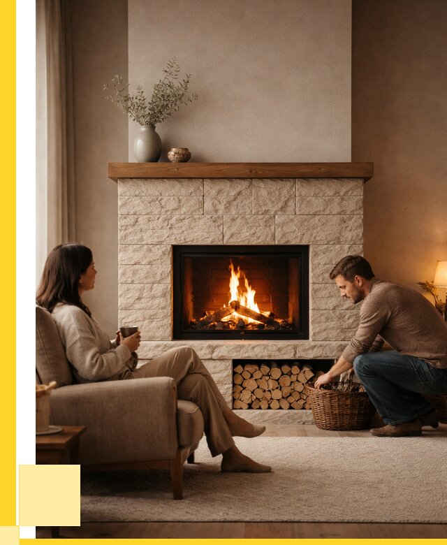 Камины для дома в Добрянке под ключ от 151530 р. | ЭриданДбр