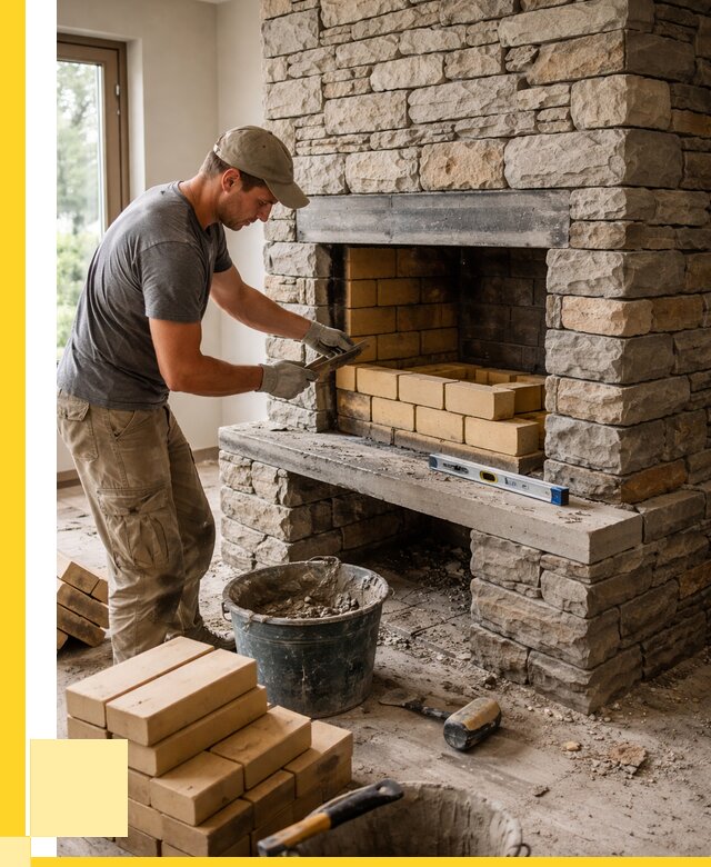 Кладка каминов и камина в Добрянке от 25255 р. ЭриданДбр