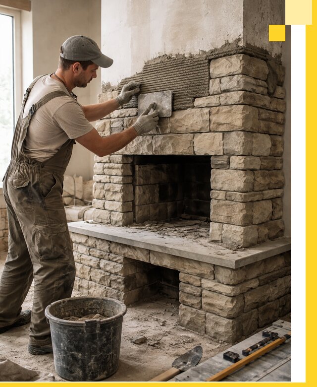 Строительство каминов под ключ в Добрянке от проектирования до монтажа