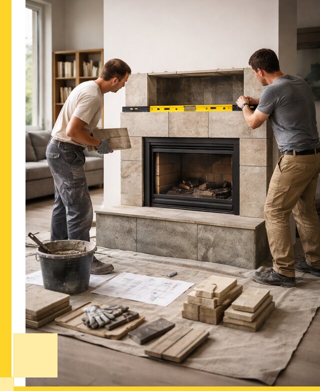 Монтаж каминов и установка в Добрянке от 45459 р. | ЭриданДбр