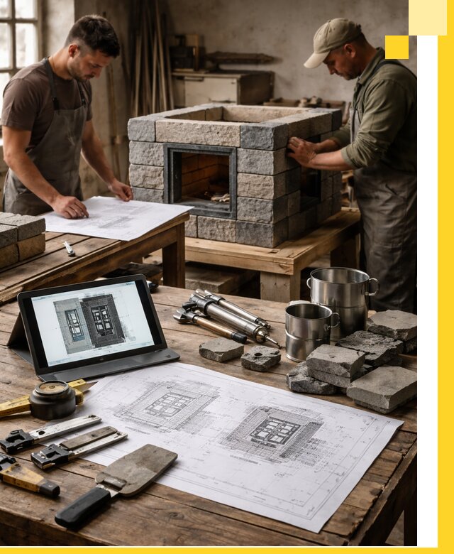 Разработка проектов печей с согласованием и монтажом в Добрянке