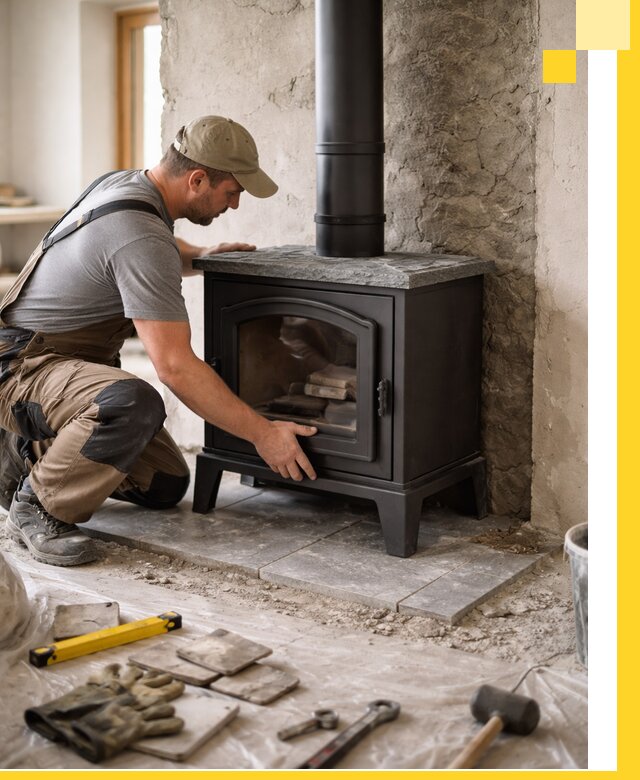 Профессиональный монтаж печей и каминов в Добрянке под ключ