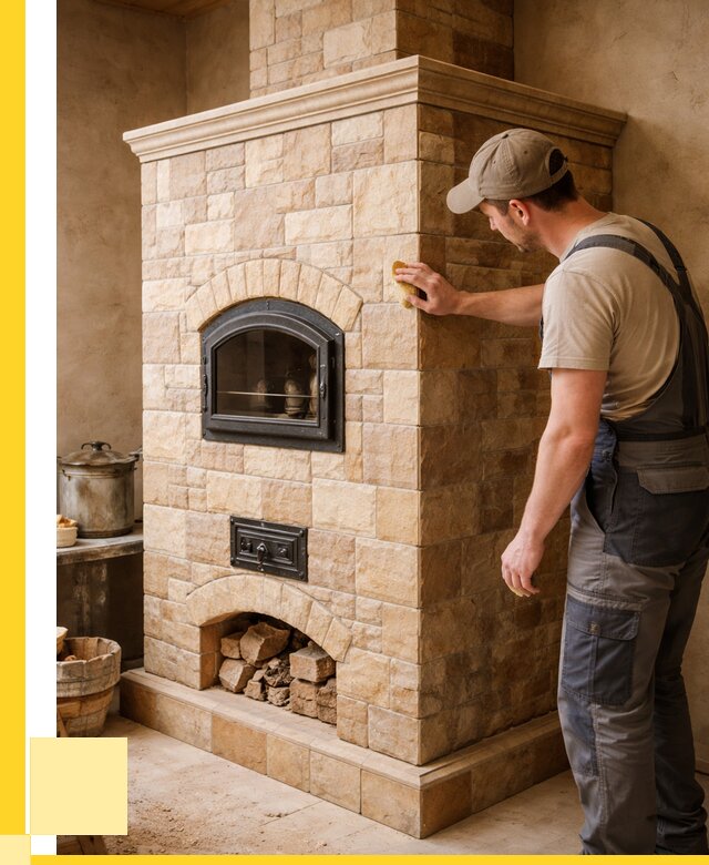 Облицовка печей в Добрянке от 4546 р. под ключ | ЭриданДбр