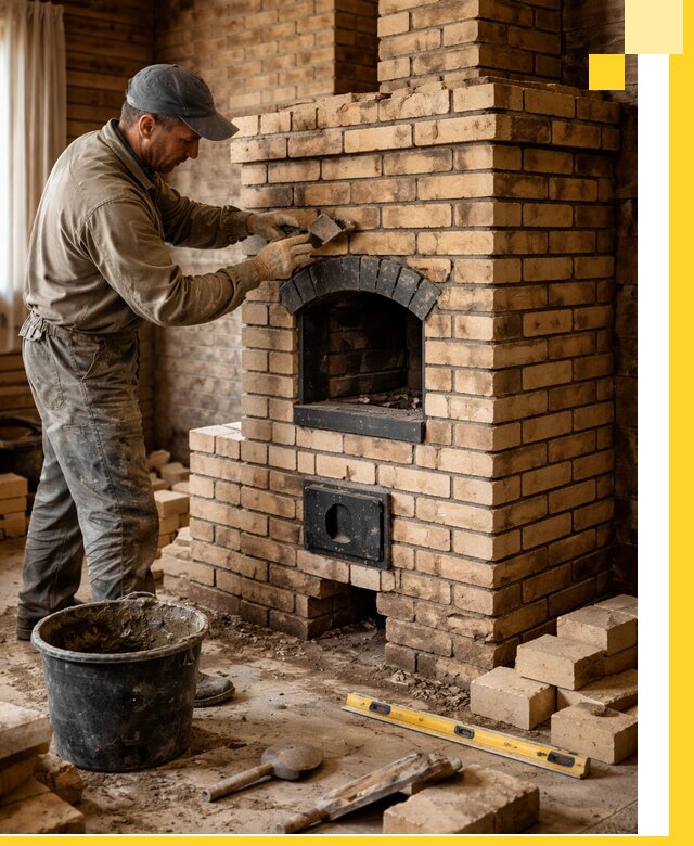 Кирпичные печи под ключ в Добрянке: проектирование и кладка