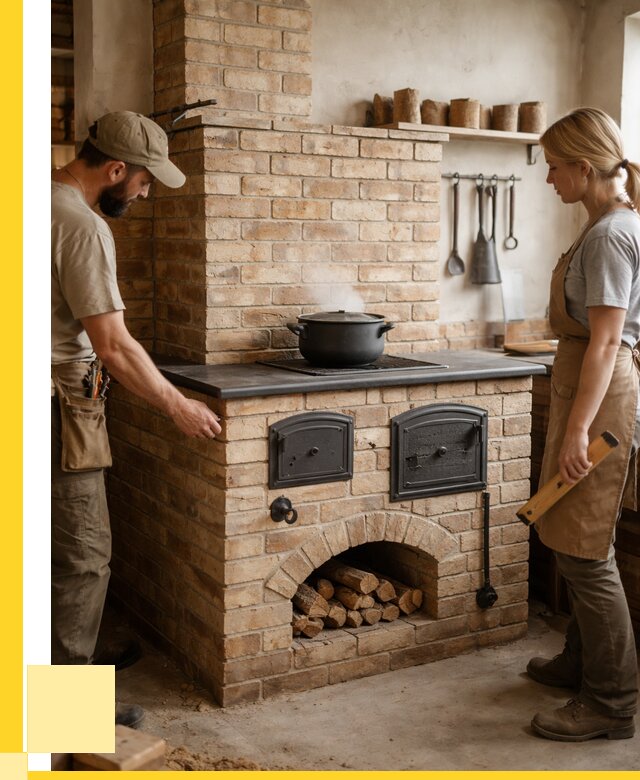 Варочно отопительные печи в Добрянке от 90918 р. | ЭриданДбр