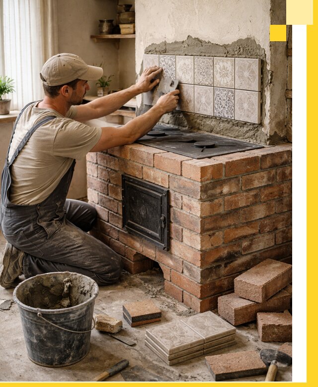 Печи с плитой на заказ монтаж гарантия и сервис в Добрянке