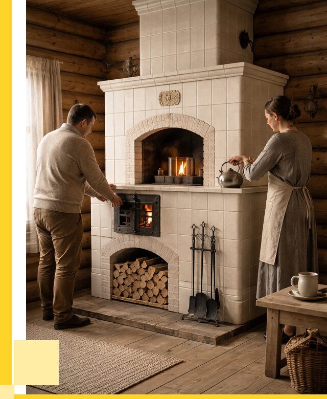 Русские печи в Добрянке: установка от 151530 р. ЭриданДбр