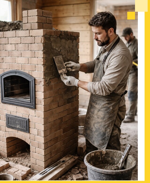 Изготовление и установка печей-шведок под ключ в Добрянке