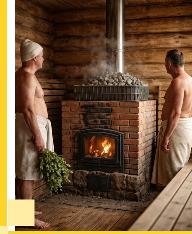 Печи для парной в Добрянке под ключ от 65663 р. - ЭриданДбр