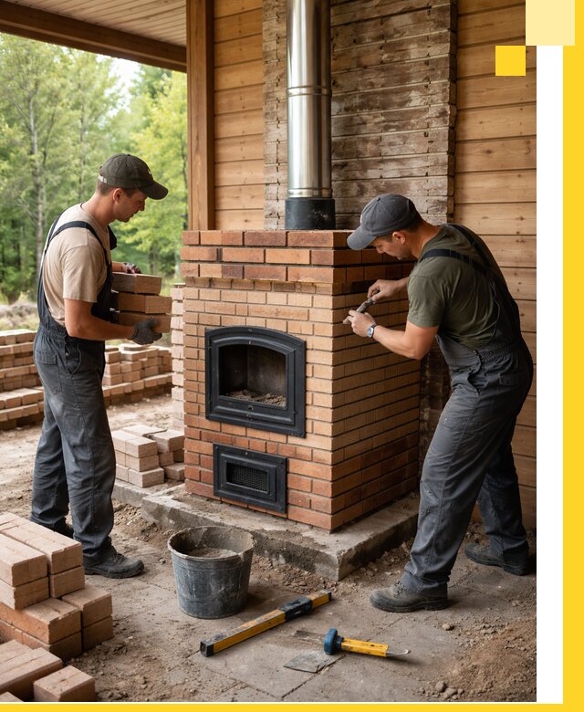Производство и установка дачных печей под ключ в Добрянке