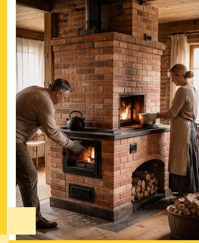 Печи для загородного дома под ключ в Добрянке от 80816 р. | ЭриданДбр