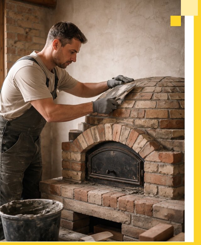 Изготовление и монтаж помпейских печей на заказ в Добрянке