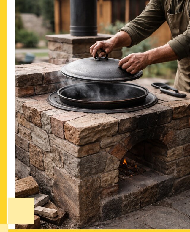 Печи для казана в Добрянке по цене от 18184 р. | ЭриданДбр