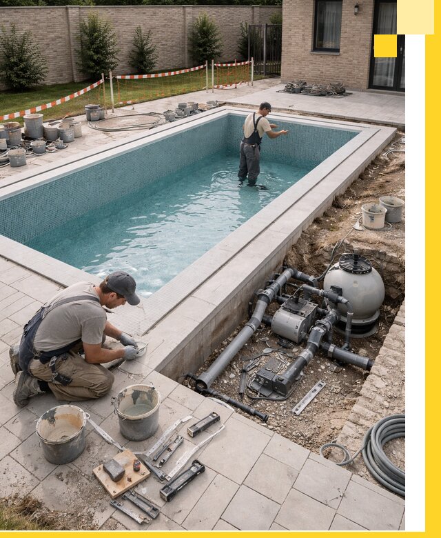 Строительство бассейнов под ключ в Добрянке: проекты и монтаж