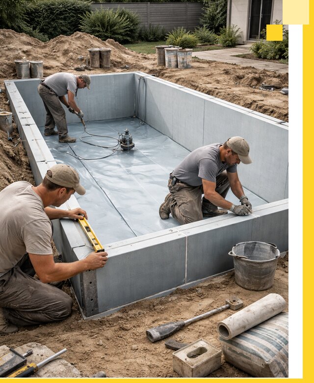 Профессиональный монтаж бассейнов под ключ в Добрянке с гарантией