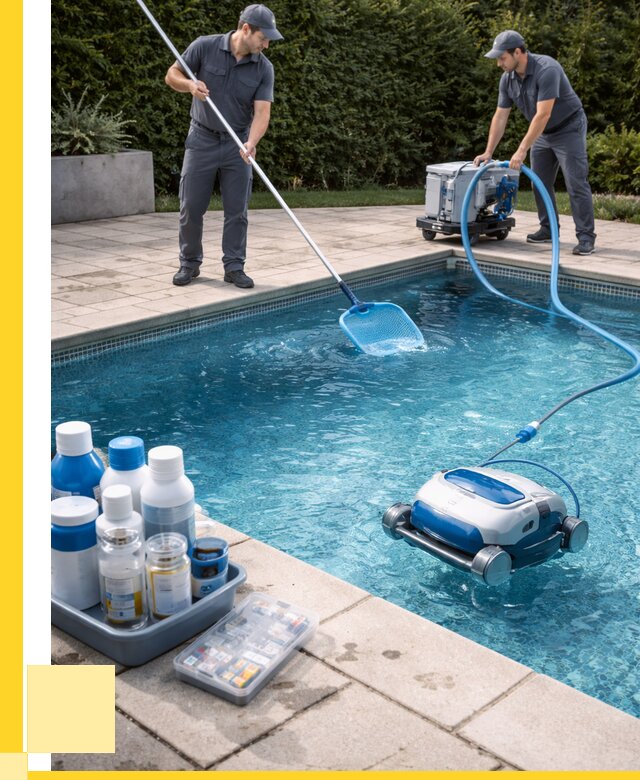 Чистка бассейнов в Добрянке роботами, от 4546 р. | ЭриданДбр