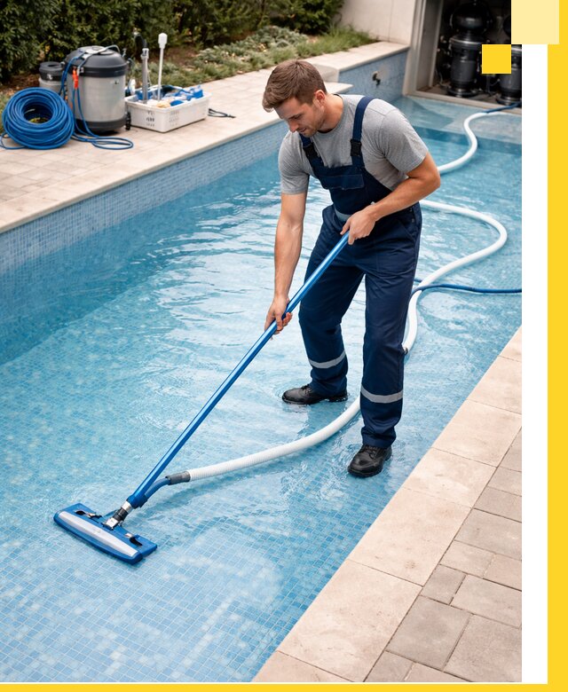 Профессиональная чистка бассейнов и фильтров в Добрянке под ключ