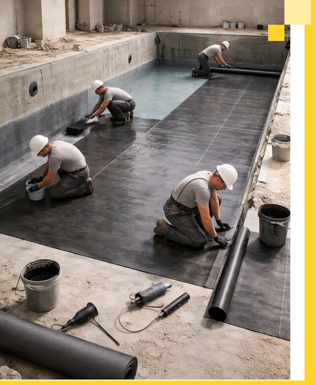 Профессиональная гидроизоляция бассейнов и чаш в Добрянке под ключ