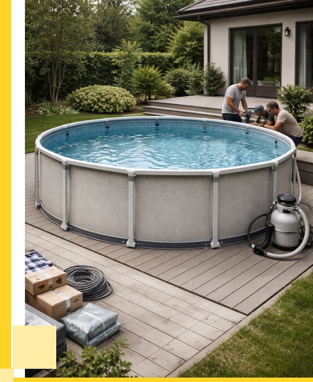 Купить каркасные бассейны в Добрянке от 45459 р. | ЭриданДбр