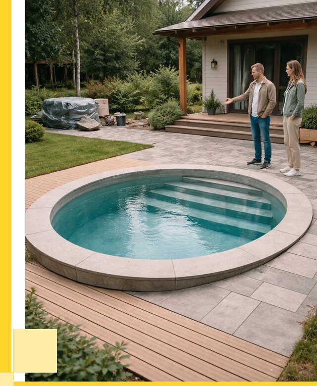 Бассейн на даче под ключ в Добрянке от 202040 р., ЭриданДбр