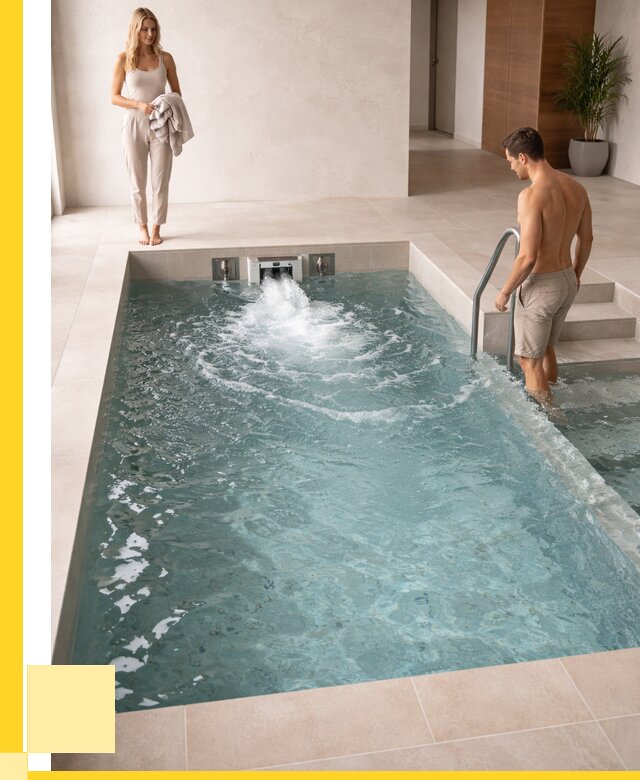 Бассейн с противотоком в Добрянке от 252550 р. | ЭриданДбр