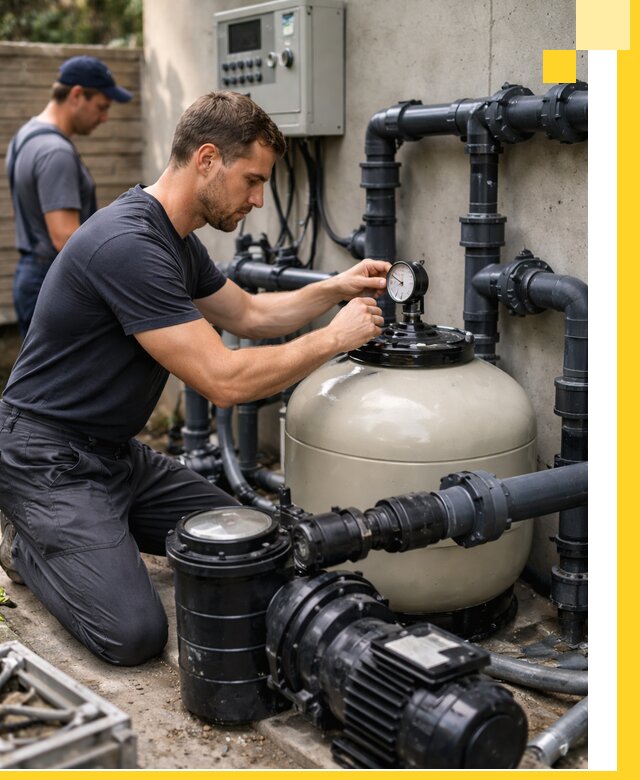 Поставка и монтаж фильтровального оборудования для бассейнов в Добрянке