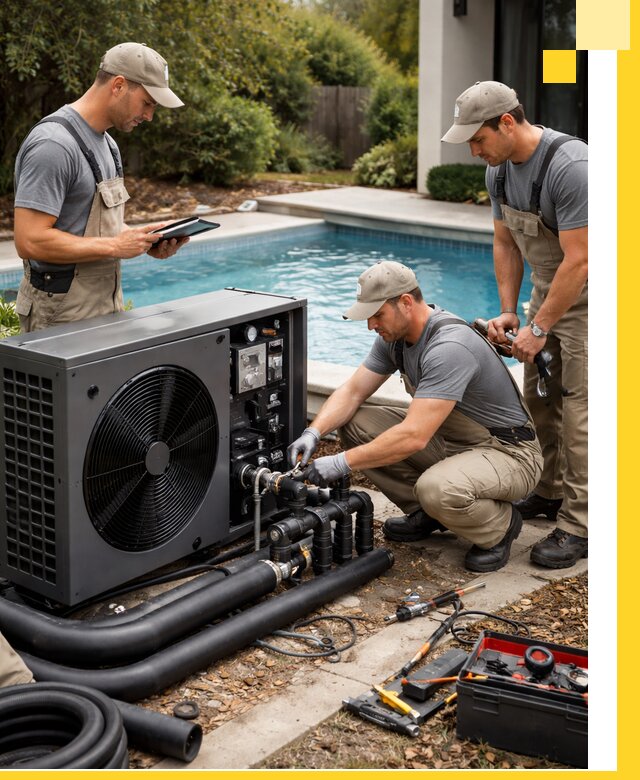 Проектирование и установка тепловых насосов для бассейнов в Добрянке