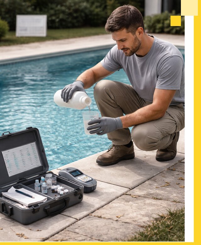 Профессиональная дезинфекция воды в бассейне в Добрянке