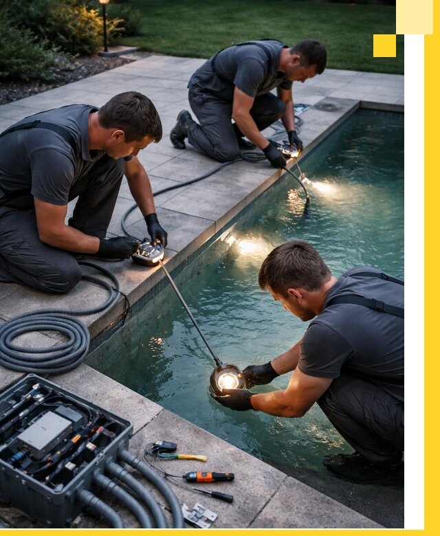 Профессиональное освещение бассейнов в Добрянке: дизайн и монтаж