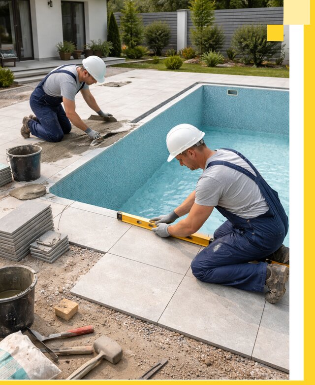 Строительство и монтаж плавательных бассейнов под ключ в Добрянке