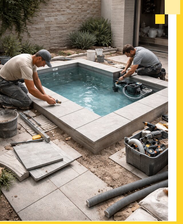 Мини бассейны под ключ в Добрянке, дизайн и установка