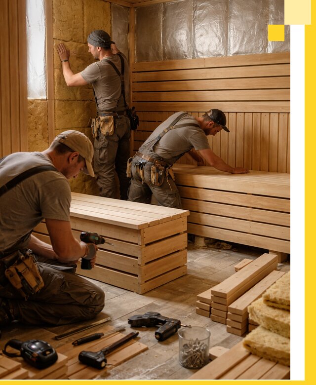 Профессиональное строительство саун под ключ в Добрянке