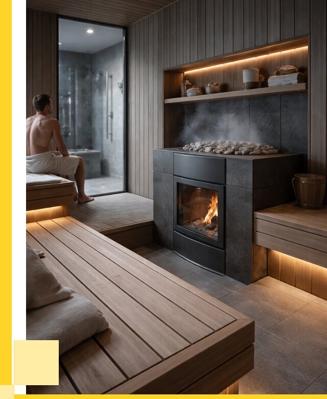 Проект сауны в частном доме в Добрянке от 35357 р. | ЭриданДбр