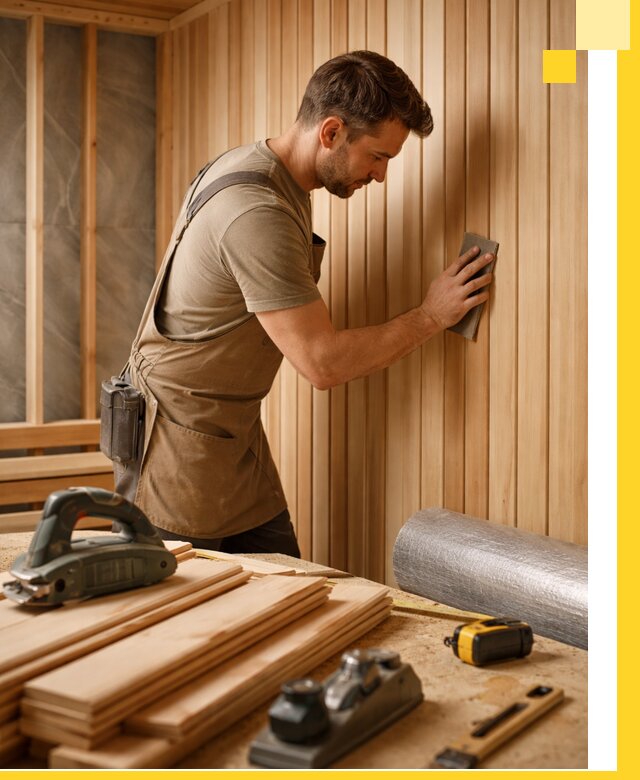 Профессиональная отделка саун и парных под ключ в Добрянке