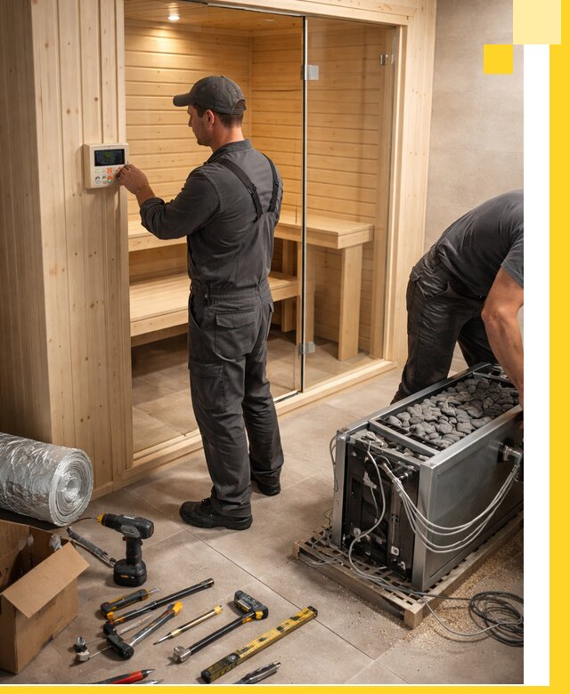 Поставка, установка и монтаж электрических саун в Добрянке