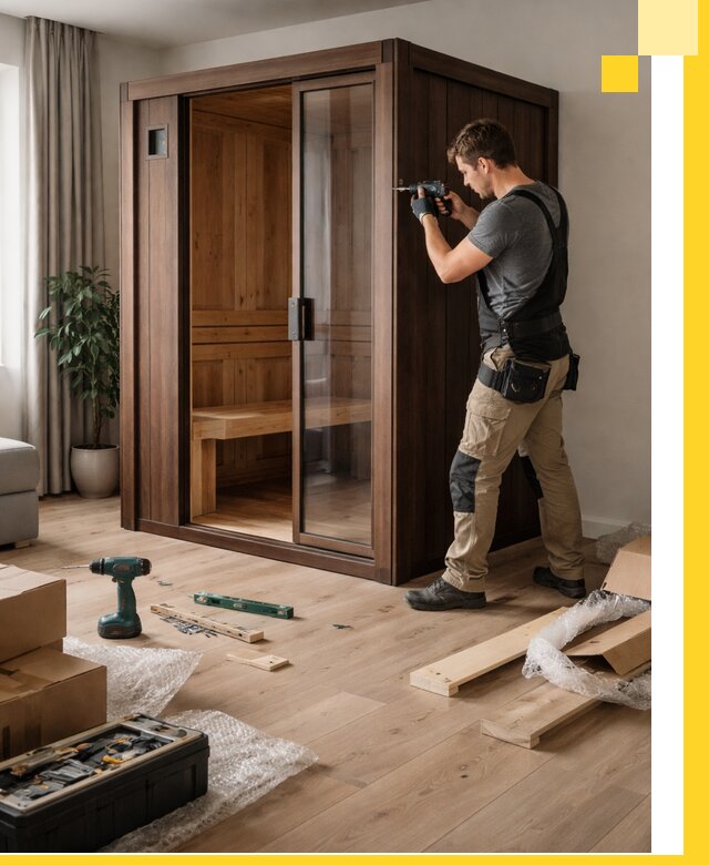 Установка и производство мини саун под ключ в Добрянке