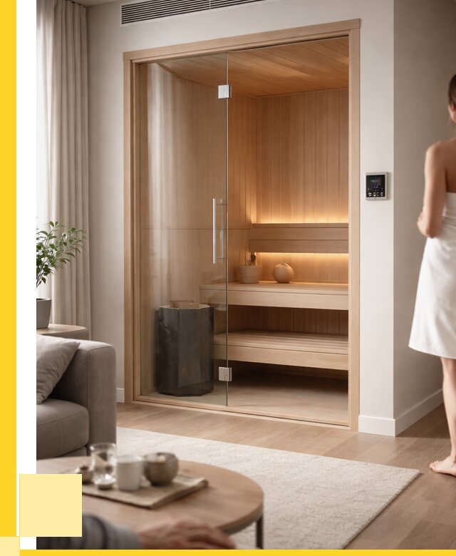 Сауна в квартире под ключ в Добрянке от 121224 р. ЭриданДбр