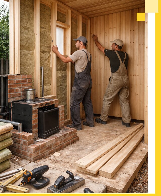 Строительство и установка дачных саун под ключ в Добрянке