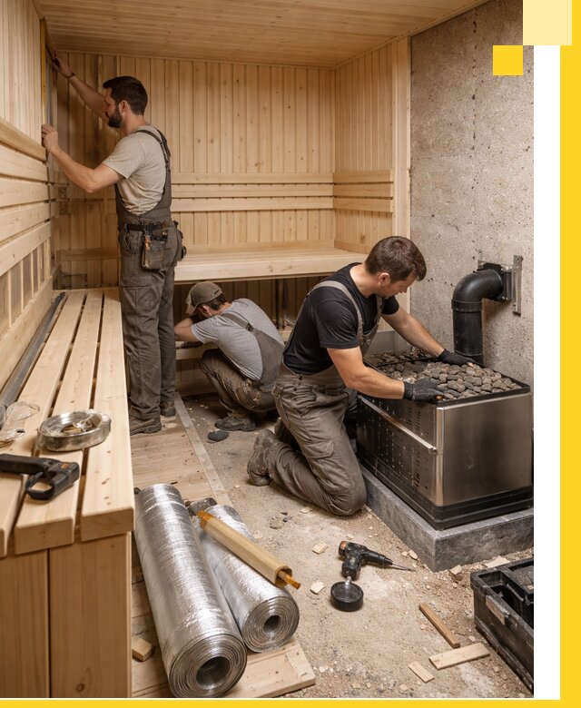 Индивидуальные сауны на заказ в Добрянке под ключ, проект и монтаж