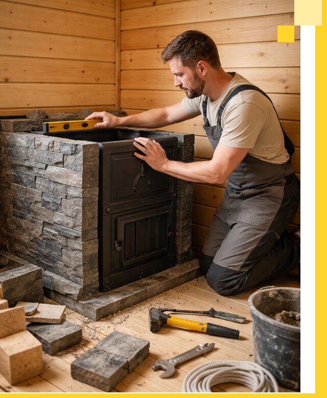 Производство и установка печей для саун под ключ в Добрянке