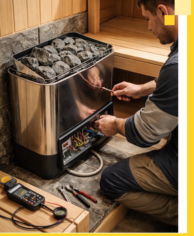 Продажа и установка электрокаменок для саун в Добрянке